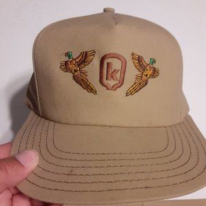 Vintage Made in USA Snapback Pheasant Hunting Hat/Cap OSFM